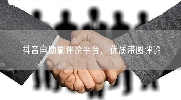 抖音自助刷评论平台，优质带图评论