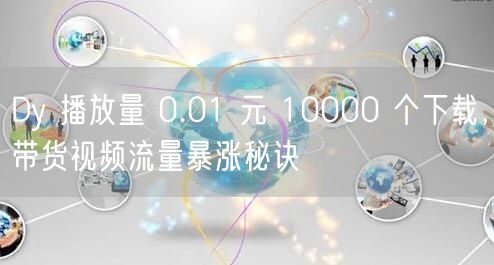 Dy 播放量 0.01 元 10000 