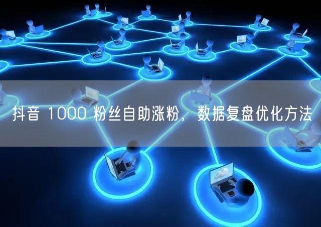 抖音 1000 粉丝自助涨粉，数据复盘优