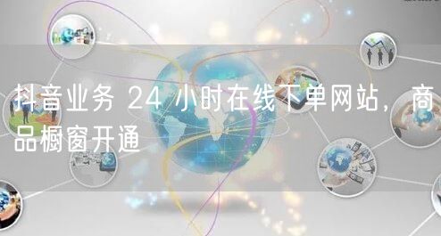 抖音业务 24 小时在线下单网站，商品橱