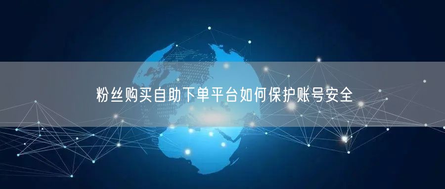 粉丝购买自助下单平台如何保护账号安全