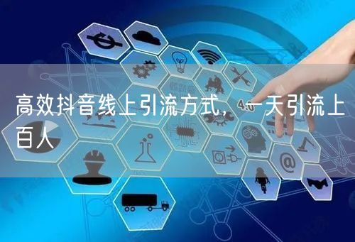 高效抖音线上引流方式，一天引流上百人