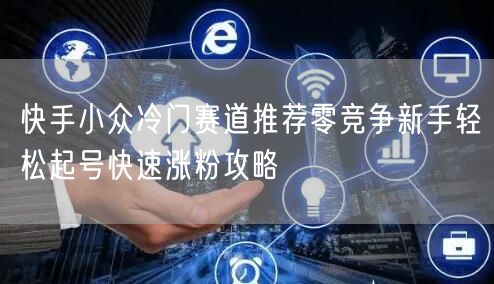 快手小众冷门赛道推荐零竞争新手轻松起号快