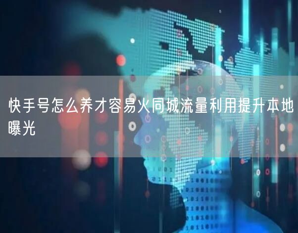 快手号怎么养才容易火同城流量利用提升本地