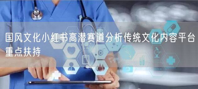 国风文化小红书高潜赛道分析传统文化内容平